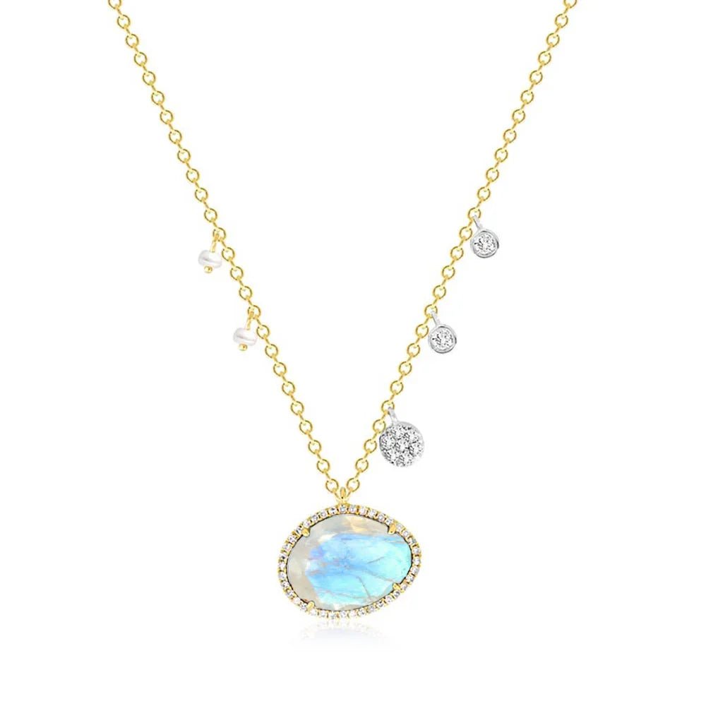 Meira T Moonstone & Diamond Necklace - Markbridge Jewellers