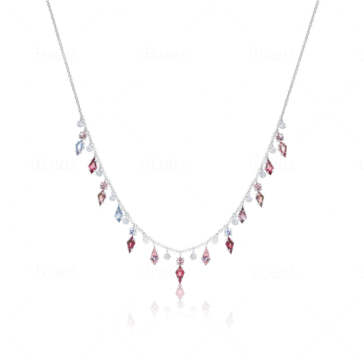 Meira T Pink Spinel & Diamond Necklace - Markbridge Jewellers