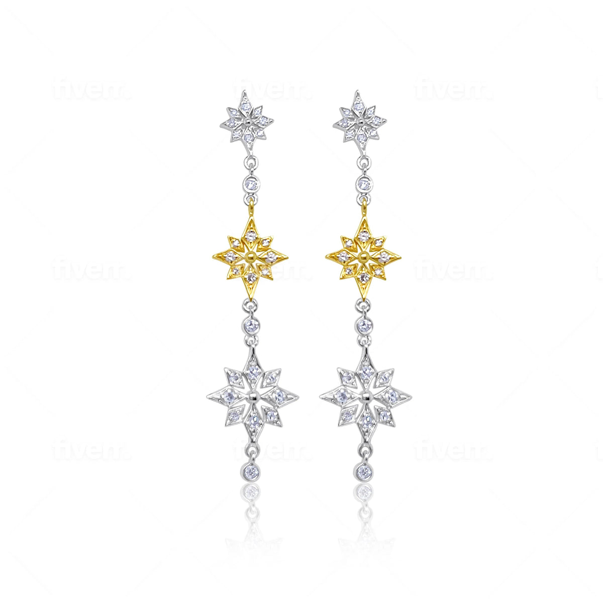 Meira T Starburst Diamond Earrings - Markbridge Jewellers