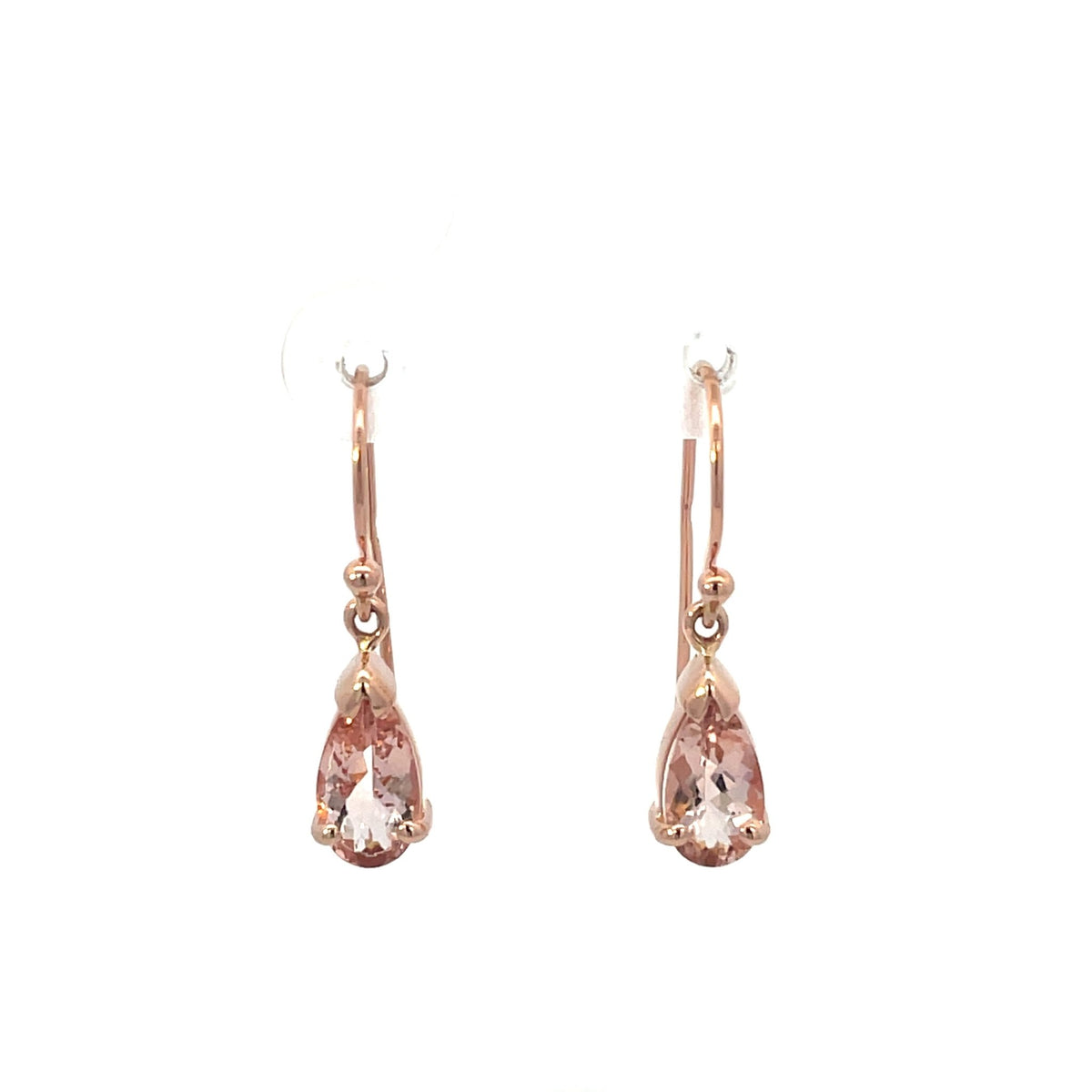 Morganite Drop Earrings - Markbridge Jewellers