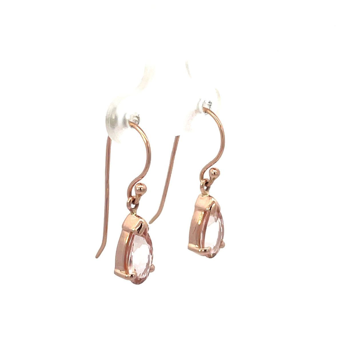 Morganite Drop Earrings - Markbridge Jewellers