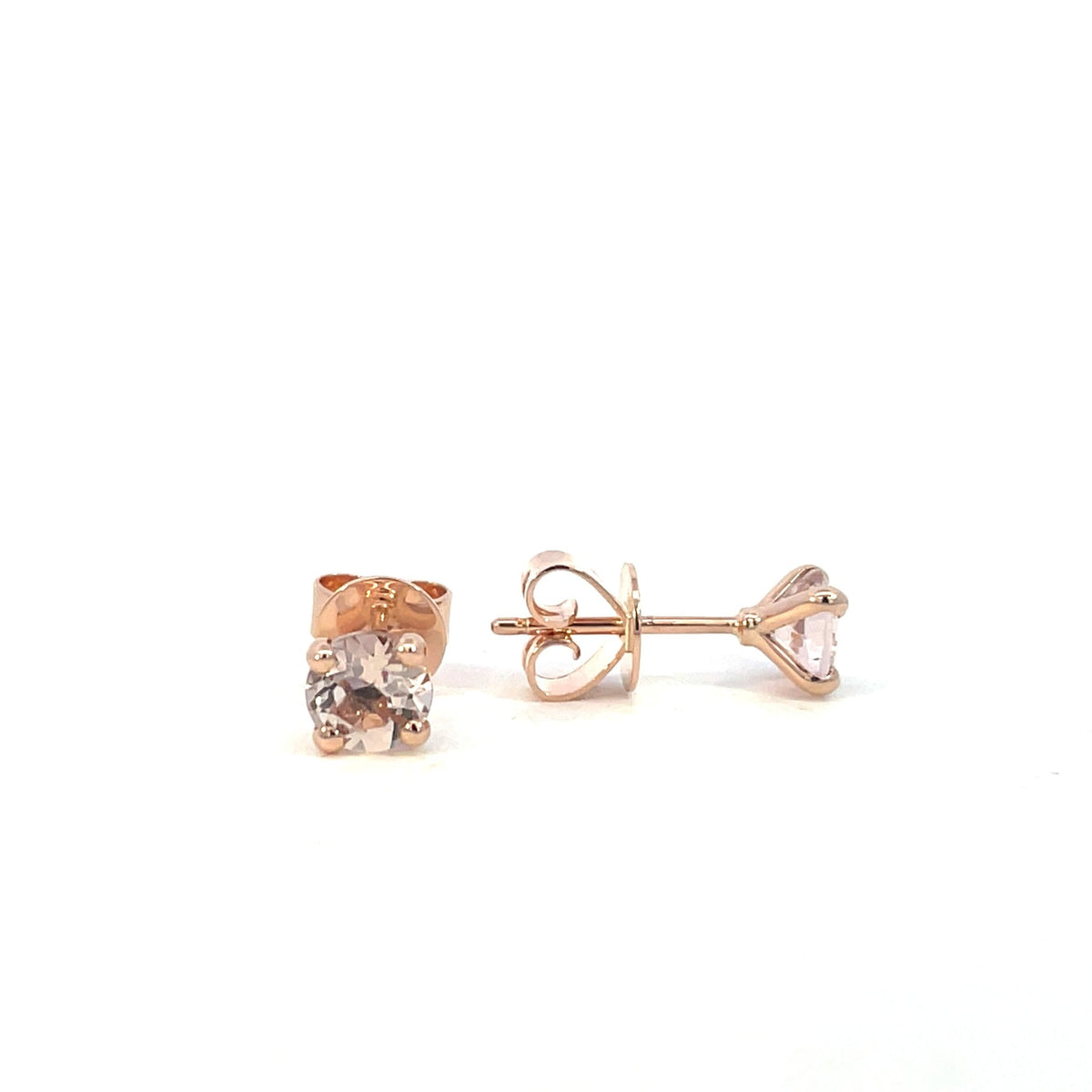 Morganite Stud Earrings - Markbridge Jewellers