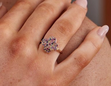 Multi Coloured Sapphire Ring - Markbridge Jewellers
