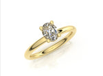 Oval Above Earth Diamond Engagement Ring - Markbridge Jewellers