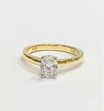 Oval Above Earth Diamond Engagement Ring - Markbridge Jewellers