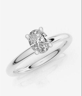 Oval Above Earth Diamond Engagement Ring - Markbridge Jewellers
