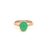 Oval Chrysoprase Ring - Markbridge Jewellers