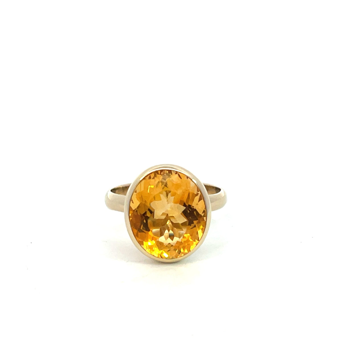 Oval Citrine Dress Ring - Markbridge Jewellers