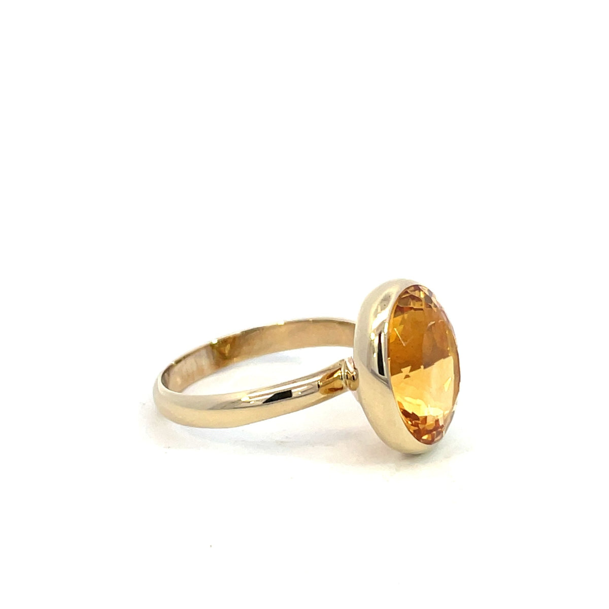 Oval Citrine Dress Ring - Markbridge Jewellers