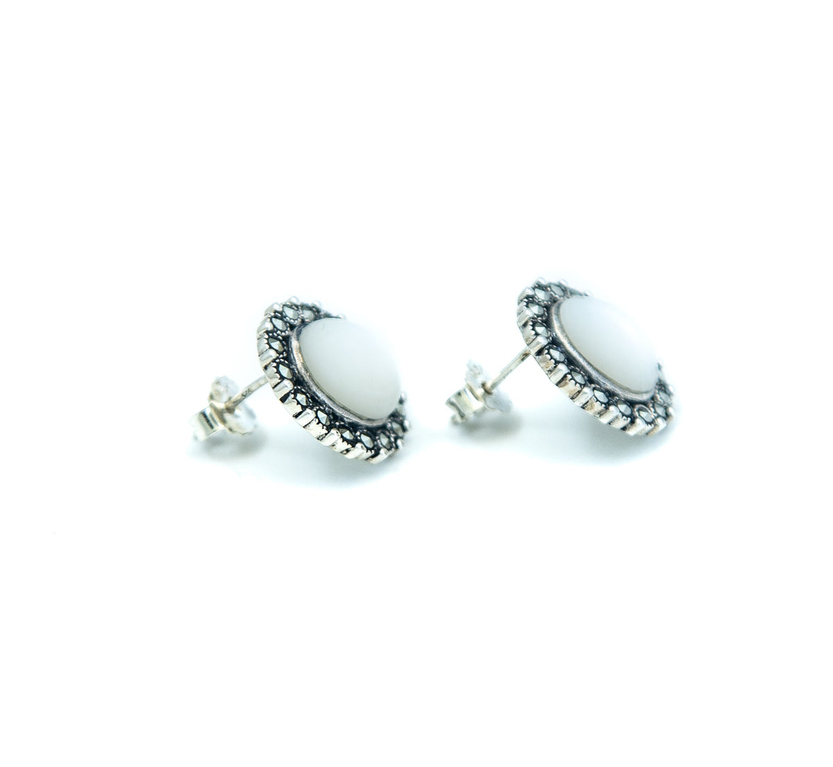 Oval Milky Earrings - Markbridge Jewellers
