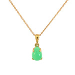Pear Shaped Chrysoprase Pendant - Markbridge Jewellers