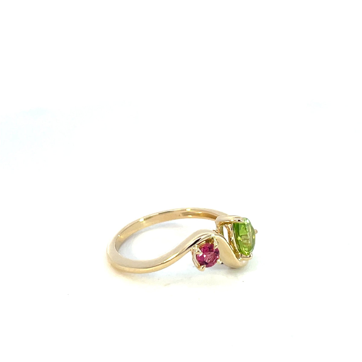 Peridot & Pink Sapphire Dress Ring - Markbridge Jewellers