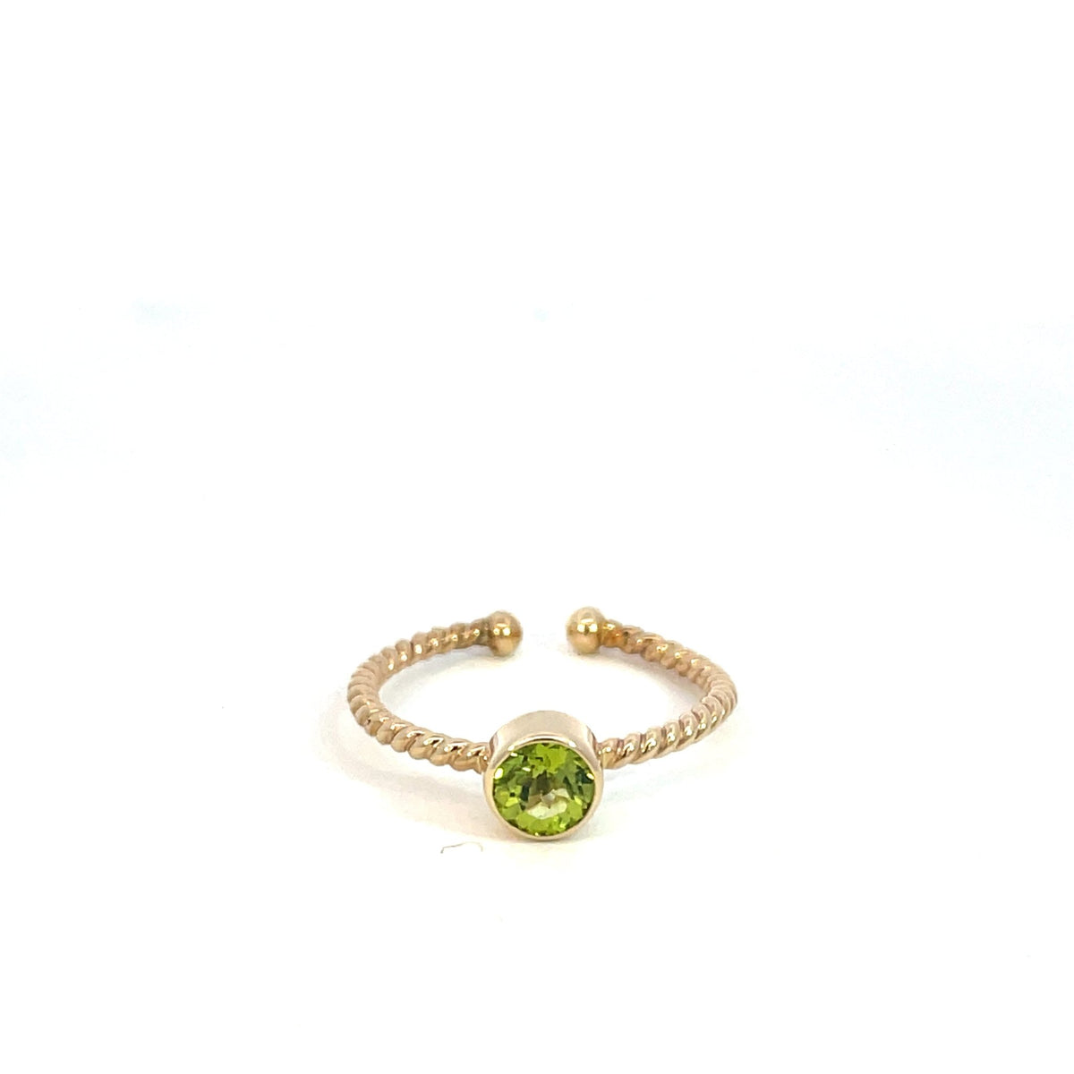 Peridot Twist Ring - Markbridge Jewellers