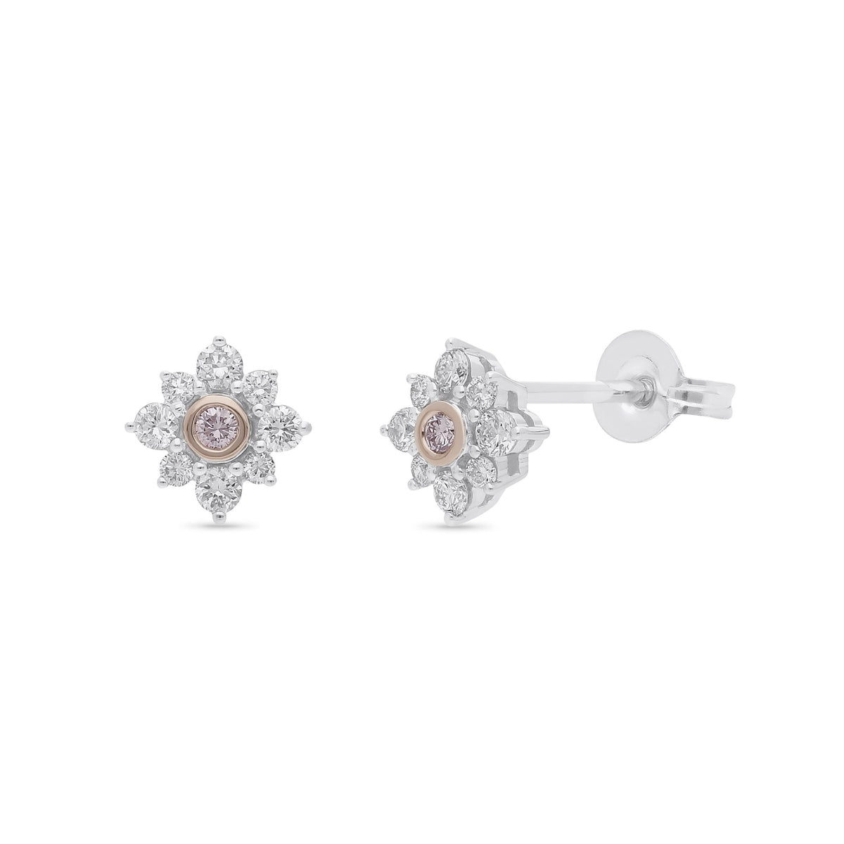 Pink Diamond Earrings - Markbridge Jewellers