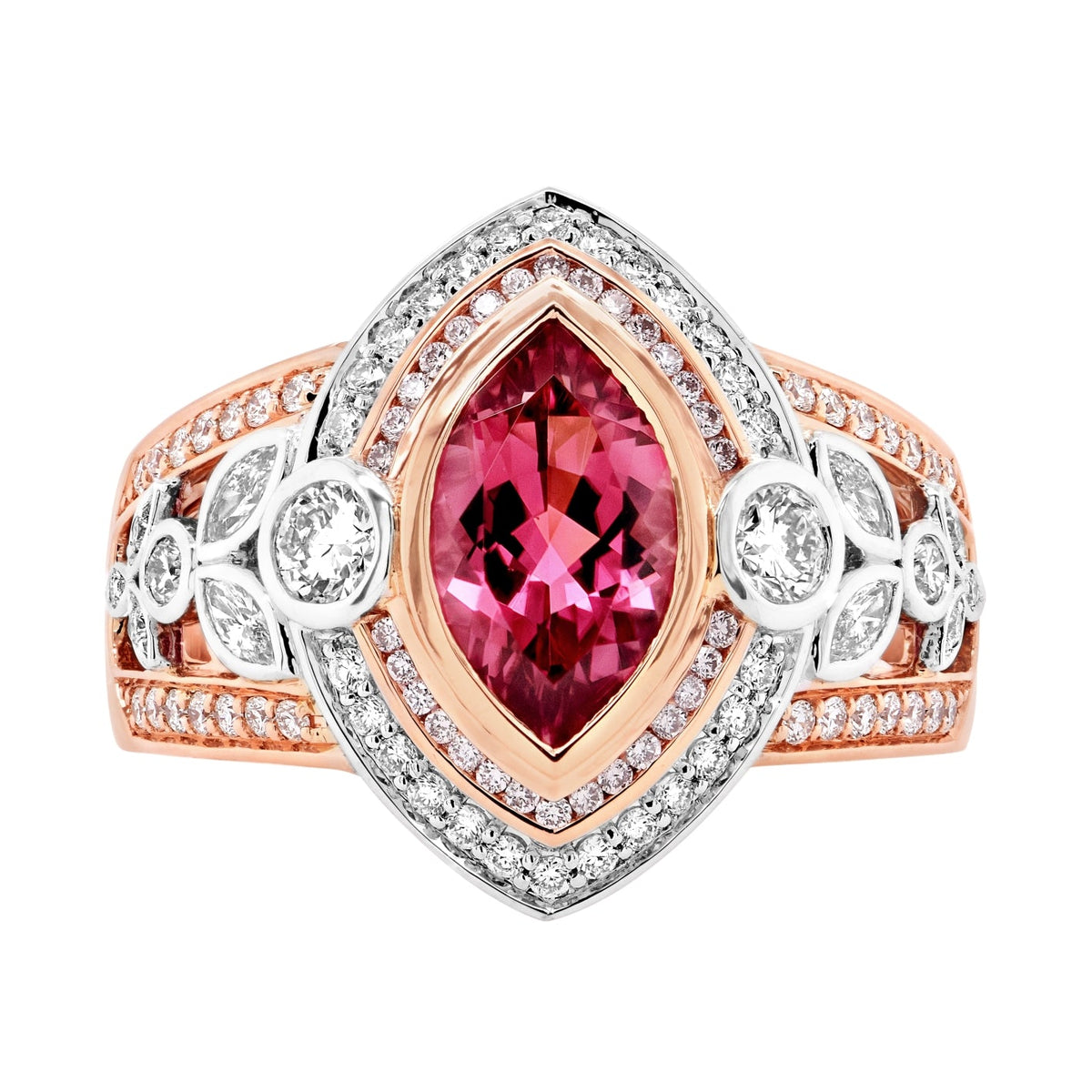 Pink Diamond Toumaline Ring - Markbridge Jewellers