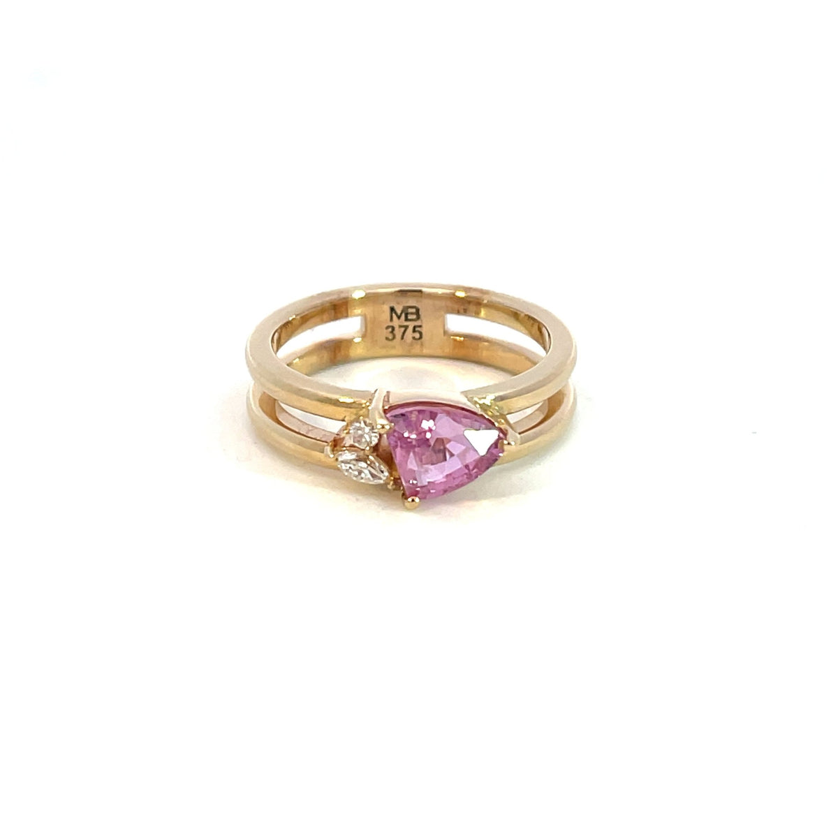 Pink Sapphire & Diamond Dress Ring - Markbridge Jewellers