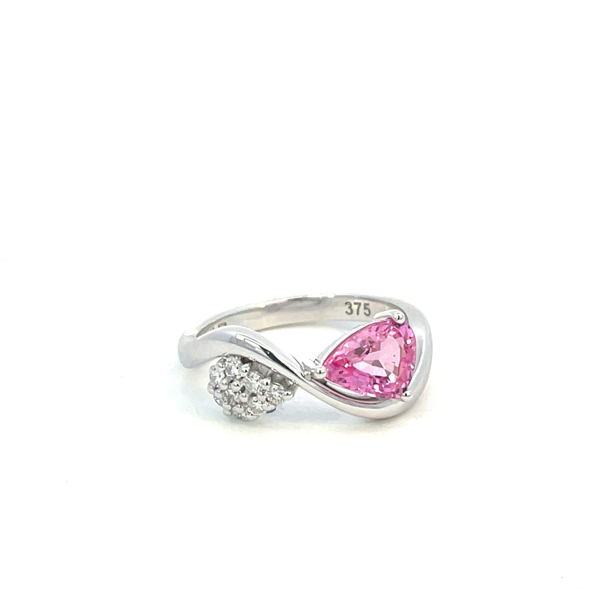 Pink Sapphire & Diamond Dress Ring - Markbridge Jewellers