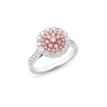 Pink & White Diamond Dress Ring - Markbridge Jewellers