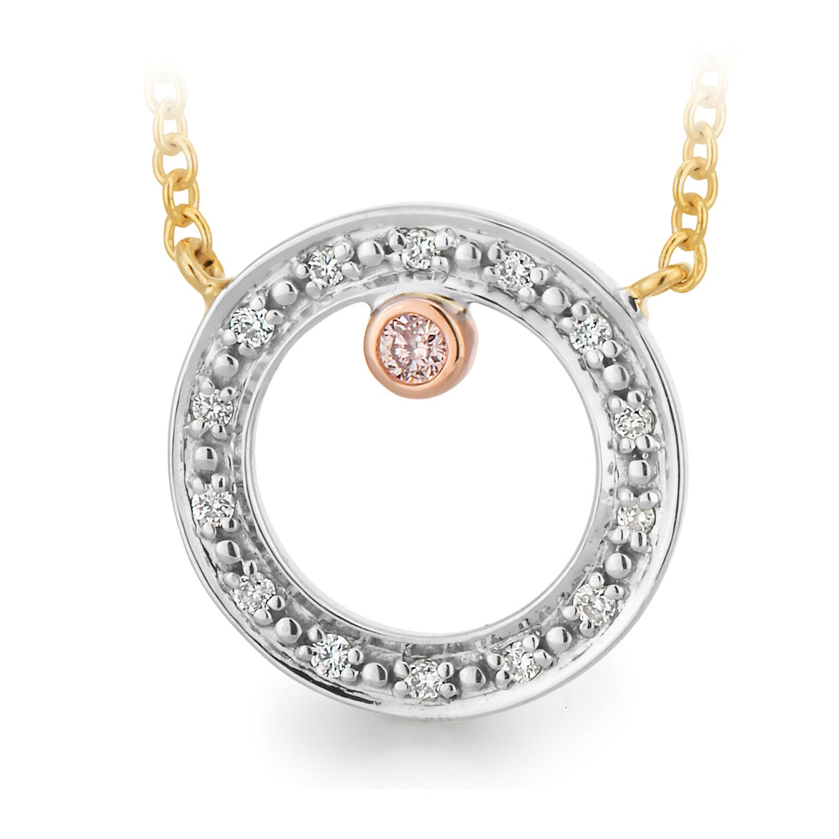 Pink & White Diamond Necklace - Markbridge Jewellers