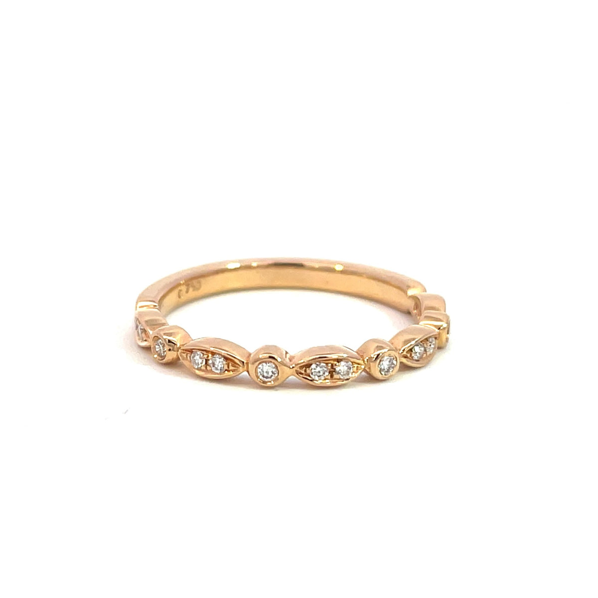 Rose Gold & Diamond Dress Band - Markbridge Jewellers