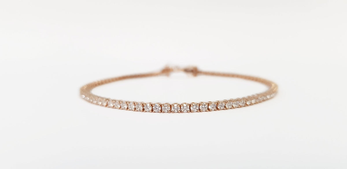 Rose Gold Diamond Tennis Bracelet - Markbridge Jewellers
