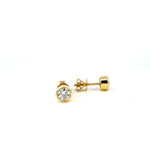 Round Diamond Solitaire Stud Earrings - Markbridge Jewellers