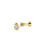 Round Diamond Solitaire Stud Earrings - Markbridge Jewellers