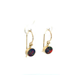 Round Opal Doublet Drop Earrings - Markbridge Jewellers