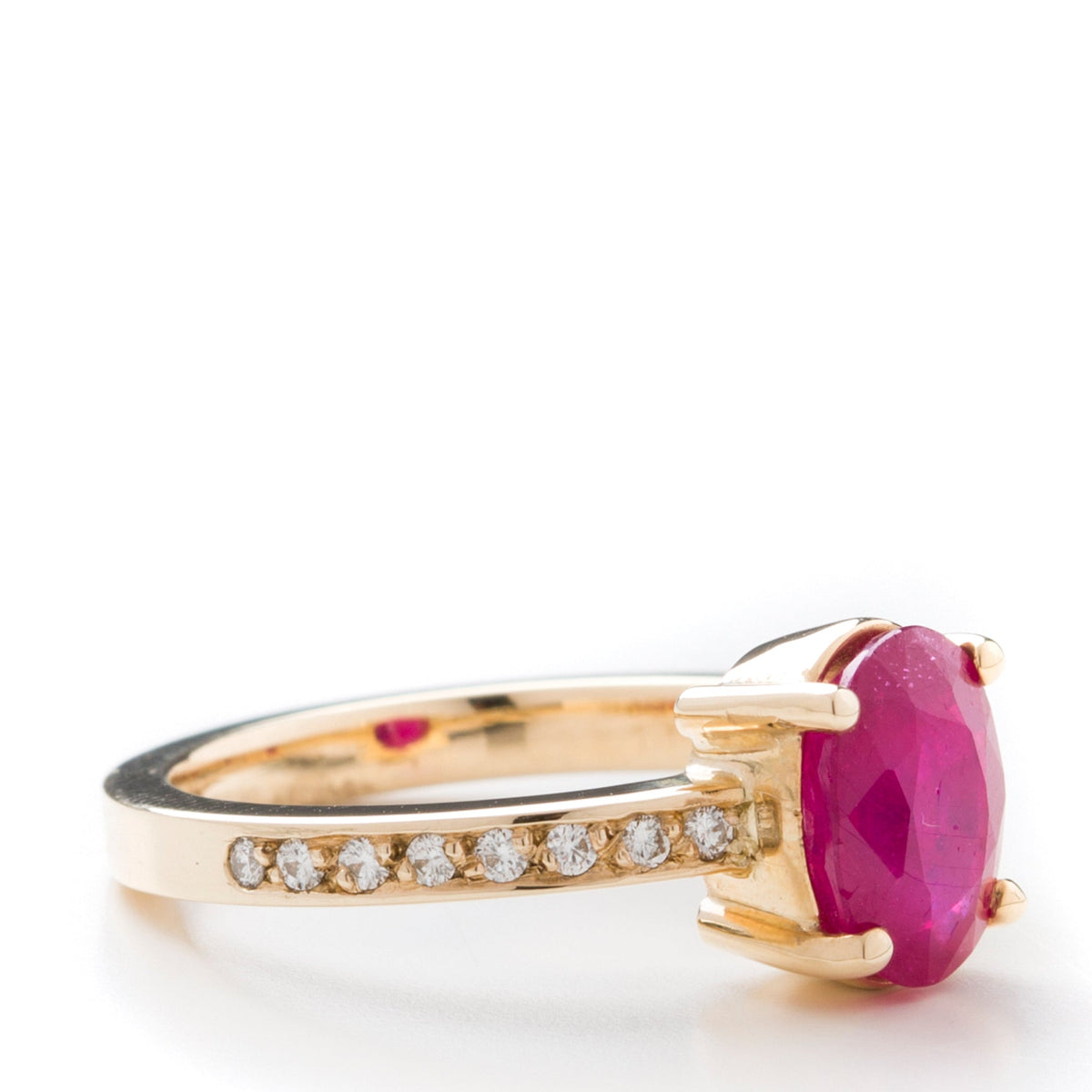 Rubelite Tourmaline & Diamond Ring - Markbridge Jewellers
