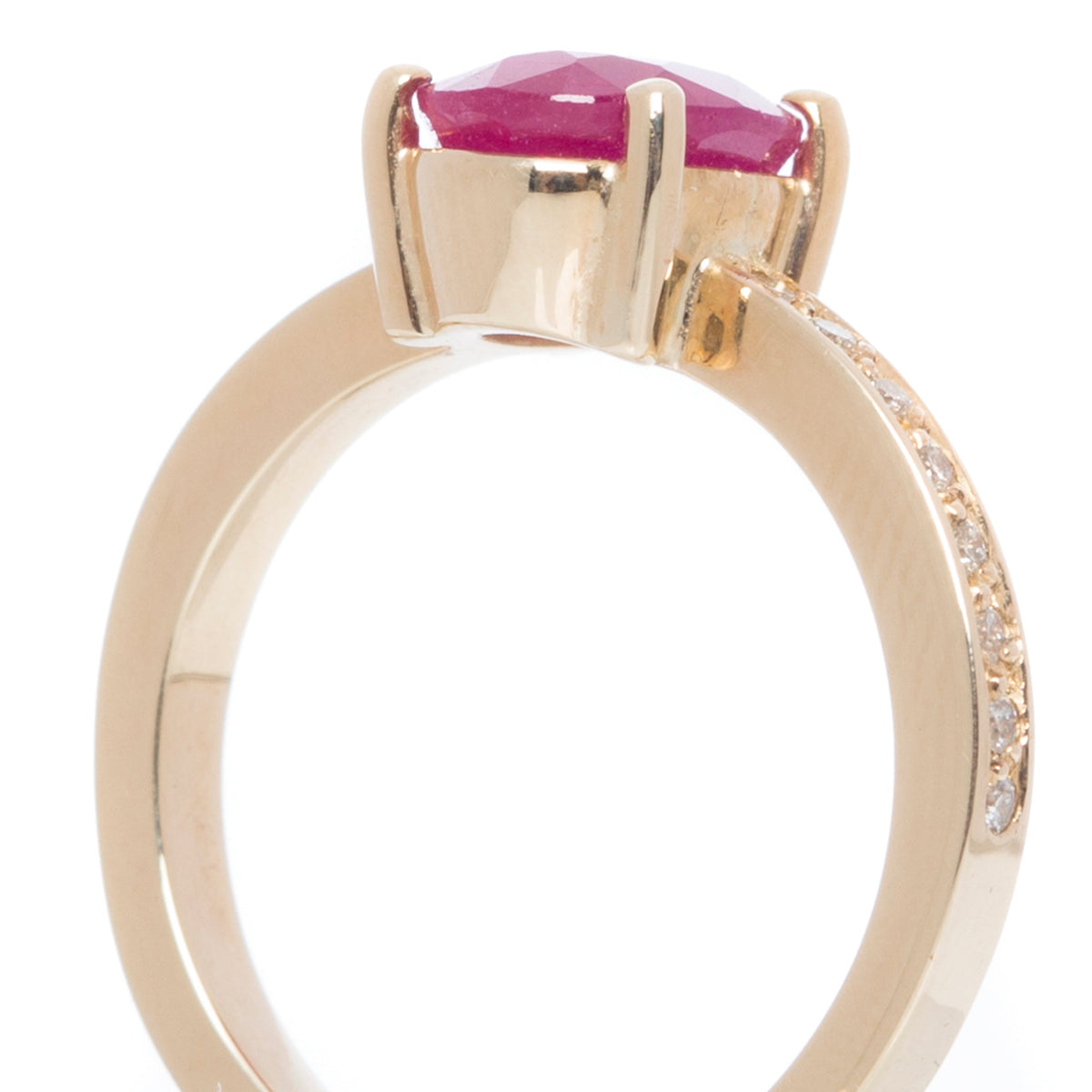 Rubelite Tourmaline & Diamond Ring - Markbridge Jewellers