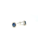 Sapphire & Diamond Stud Earrings - Markbridge Jewellers