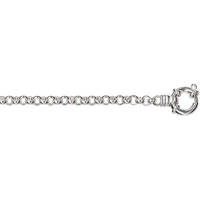 Silver Belcher Bolt Ring Chain - Markbridge Jewellers