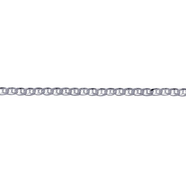 Silver Bevelled Anchor Diamond Cut Chain 3.10mm - Markbridge Jewellers