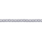 Silver Bevelled Anchor Diamond Cut Chain 3.80mm - Markbridge Jewellers