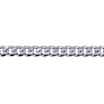 Silver Bevelled Curb Chain 6.30mm - Markbridge Jewellers