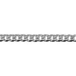 Silver Bevelled Curb Chain - Markbridge Jewellers
