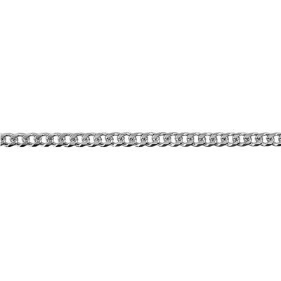 Silver Bevelled Curb Chain - Markbridge Jewellers
