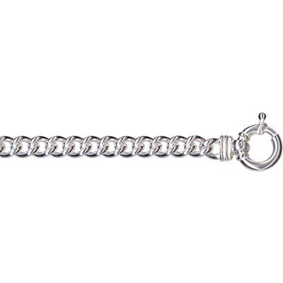 Silver Curb Bolt Ring Bracelet - Markbridge Jewellers