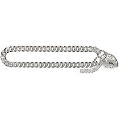 Silver Curb Padlock Bracelet - Markbridge Jewellers