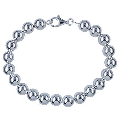Silver Italian Bead Bracelet - Markbridge Jewellers