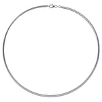 Silver Italian Oval Omega Chain 3.0mm - Markbridge Jewellers