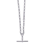 Silver Oval Belcher Fob Necklet 6.20mm - Markbridge Jewellers