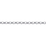 Silver Oval Figaro Chain 2.70mm - Markbridge Jewellers