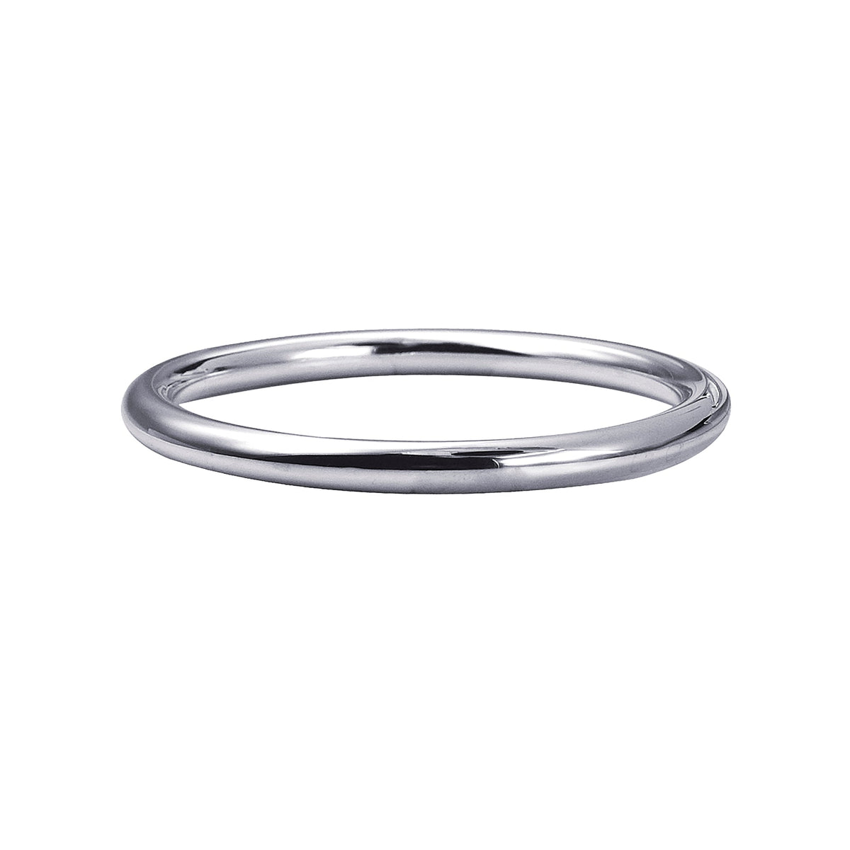 Solid Silver 6mm Wide Round Bangle - Markbridge Jewellers