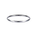 Solid Silver Comfort 4mm Wide Fit Golf Bangle - Markbridge Jewellers