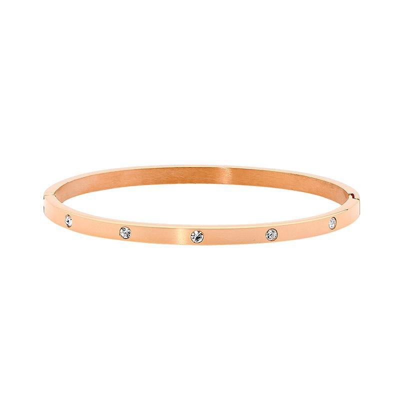 Stainless Steel Bangle Gold - SB180G - Markbridge Jewellers