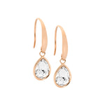 Stainless Steel Earring Amethyst Gold - SE180A-G - Markbridge Jewellers