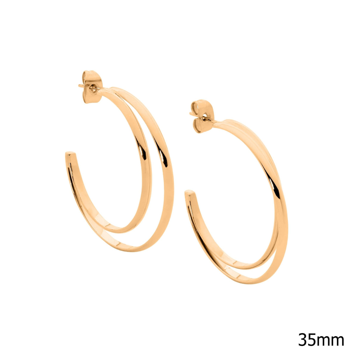 Stainless Steel Earring Gold - SE234G - Markbridge Jewellers