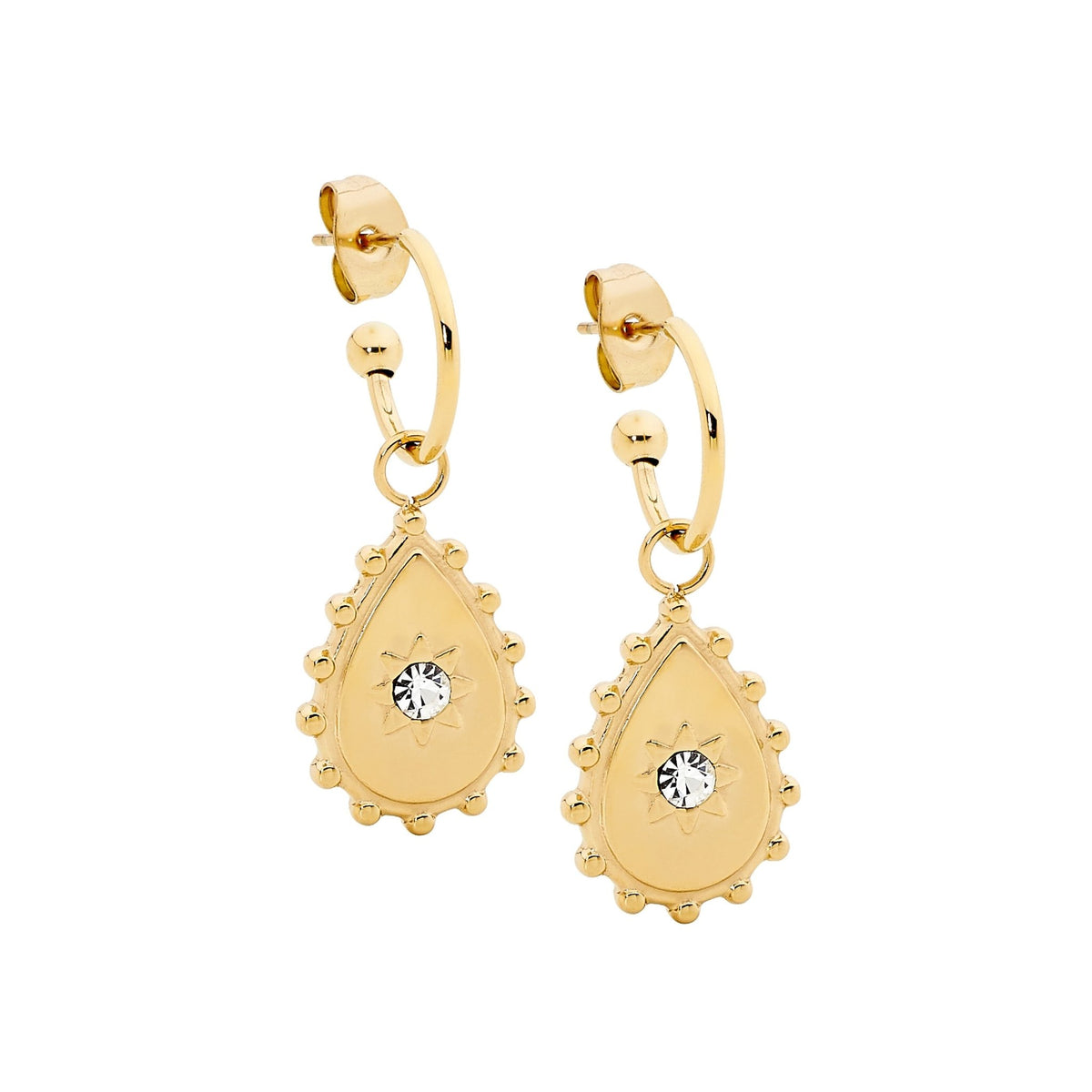 Stainless Steel Earring Gold - SE239G - Markbridge Jewellers