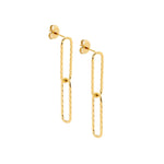 Stainless Steel Earring Gold - SE241G - Markbridge Jewellers